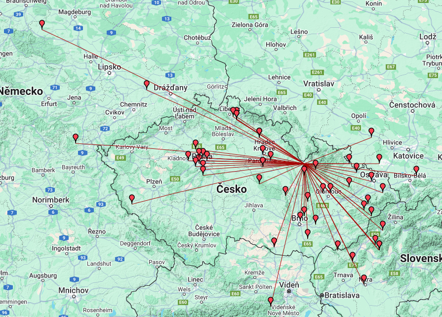 Spojení na 432 Mhz